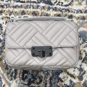 Stylish Gray Quilted Women's Bag